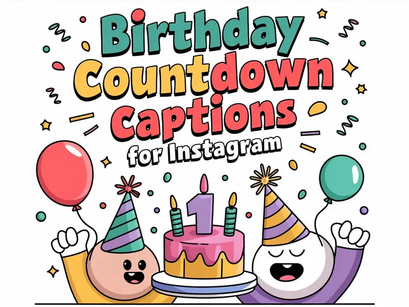 Birthday Countdown Captions for Instagram