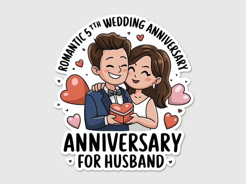 Romantic 5th Wedding Anniversary Wishes for Husband